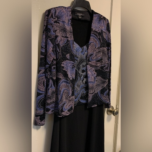 R&M Richards Elegant Sleeveless Dress With Jacket ⭐️sparkle ⭐️stretchy ⭐️lined - Picture 13 of 13